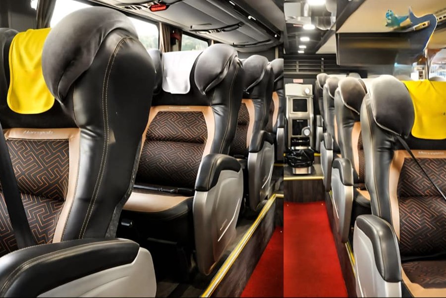 Ônibus Leito Movix, poltronas leito cama