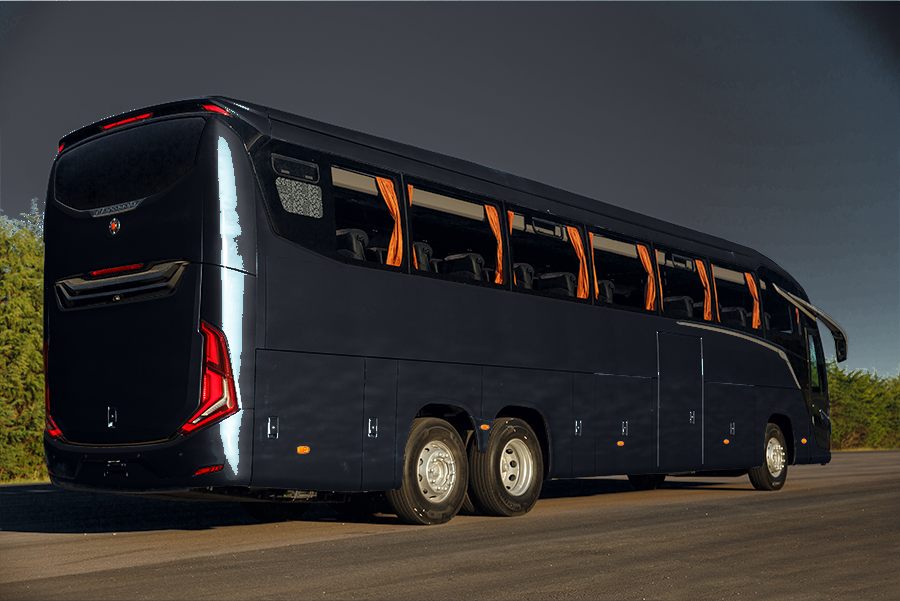 Ônibus Semi Leito Movix, vista traseira